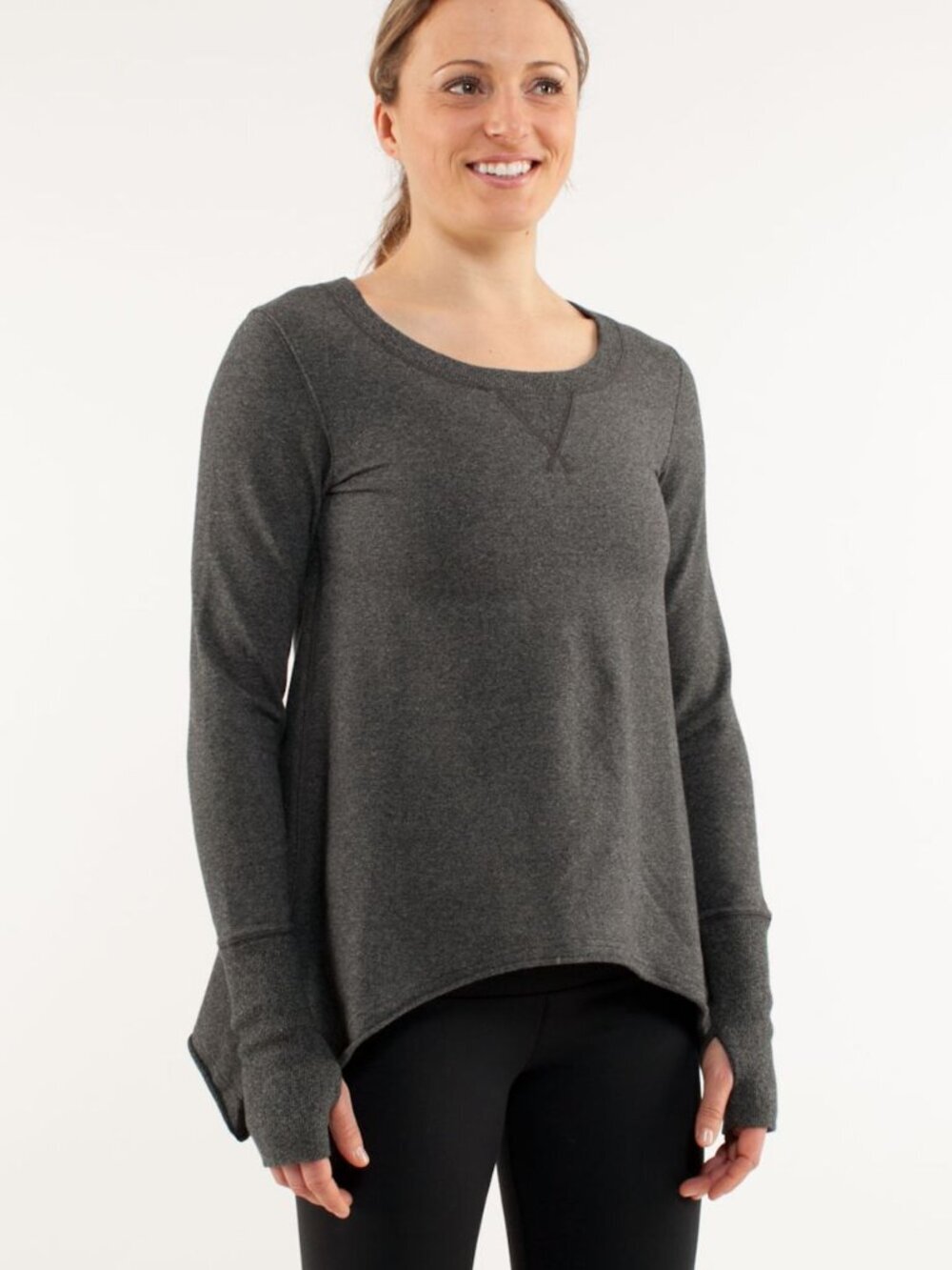 Lululemon Gray Tea Lounge Pullover - Women's Cozy Sweatshirt - Athleisure Style